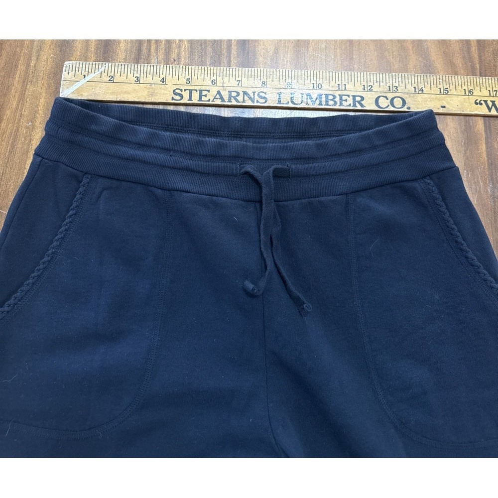 JW Los Angeles Bird Flowers Tappered Joggers Embroidered Navy Knit Pants size M - Picture 3 of 5